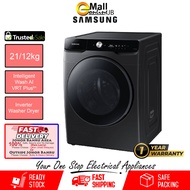 Samsung 21/12KG Smart Inverter AI Front Load Washing Machine | WD21T6500GV/SP Combo Washer Dryer Mesin Basuh Mesin Cuci