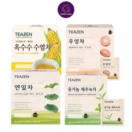 TEAZEN Corn Silk Tea/Organic Jeju Greentea/Burdock tea/Lotus Leaf Tea (40 ซอง/กล่อง) ชาข้าวโพด ชาเขียว ชารากไม้ ชาใบบัว