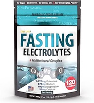 Fasting Electrolytes with Magnesium and Multimineral Complex - for Extended Fasts, Keto, Paleo, Atki