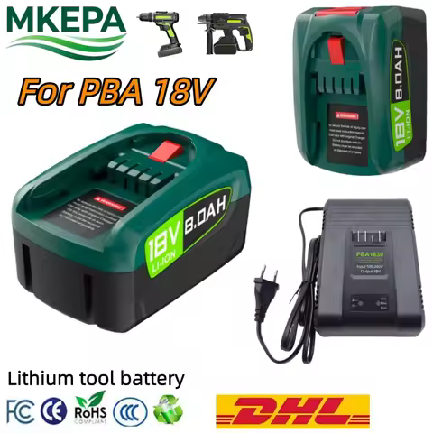 For PBA Replacement Lithium Battery 8000mAh 18V lpega For Power Tools AL18815CV AL1830CV AL1880CV AL