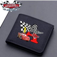 CARS cartoon McQueen personalized letters A-Z fashion canvas zipper wallet with multiple card slots 