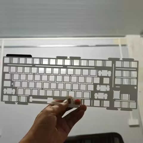 Evo80 Keyboard Positioning Board Customized Pp Pc Pom Fr4 Carbon Fibre Extreme Slotting for Evo80 Me