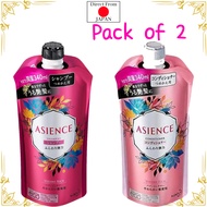[Pack of 2] ASIENCE Shampoo &amp; Conditioner Refill Set VOLUME RICH Refill 340ml 340ml Fluffy elasticity For soft hair Direct From JAPAN