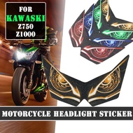 AD Motorcycle 3D Front Fairing Headlight Stickers Head light Sticker protection Guard For KAWASAKI Z