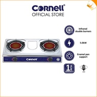 【Selangor delivery】Cornell Infrared Gas Stove Double Burner Smokeless and Flameless | CGS-G150SIR