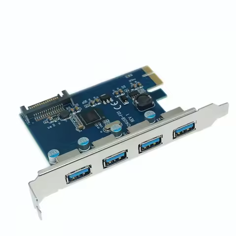 PCIE TO 4 Port USB 3.0 PCI-e Adapter PCI Express USB 3.0 4 port HUB 5.0Gbps 19Pin FL1100 chipset Sup