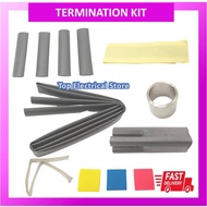 HEAT SHRINK TERMINATION KITS  4 CORE 2.5MM-4MM SQ, 10-50MM SQ, 70-150MM SQ, 185-300MM SQ