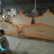 Tempat - Tidur dipan ukiran Mewah kayu jati jepara