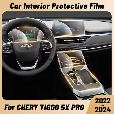 Anti-scratch Car Interior Center Console Media Dashboard Navigation TPU Protector Film For CHERY TIG