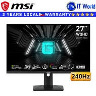 MSI Gaming Monitor G274QPX 27" 240Hz / 2560x1440 WQHD / Rapid IPS / 1ms GtG / Anti-Glare | itw