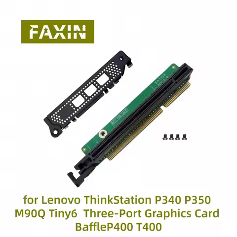 New PCIE16 Riser Card for Lenovo ThinkStation P340 P350 M90Q Tiny6 Three-Port Graphics Card BaffleP4