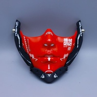 Cyberpunk Bionic Face Sci-Fi Mask Red Mask Technology Mask Cyberpunk Mask