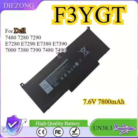 New Battery F3YGT For Dell Latitude 7480 7280 7290 E7280 E7290 E7380 E7390 7000 7380 7390 7480 7490