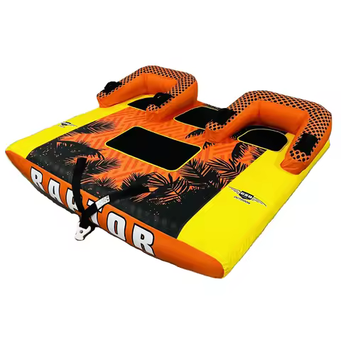 Factory High Quality Crazy Inflatable Water Fun Towable Ski Tube Floating Drag Water Sports
