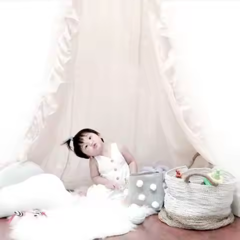 54DF Net Tent Hanging-Curtain Mesh Bed Cover Babies Essential for Infants