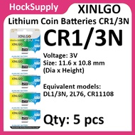 [5pcs] XINLGO CR1/3N 2L76 CR11108 3V Lithium Battery
