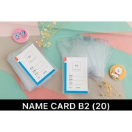 AS888 - B2 ID CARD PLASTIC NAME/ COMMITTEETAG ANGGOTA/ NAME/ EXAMTAG ID CARD MICA/ SINGLE CARD CASE/