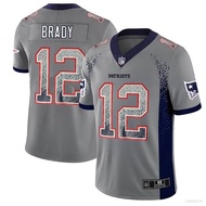 High quality and high sales embroidery Vic New England Patriots NFL Football Jersey No.12 Brady T Shirt Jersey Casual Sport Tee Plus Size a