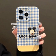 KVZUVUU | Apple Phone Case with Mickey 3D Sticker and Crossbody Strap