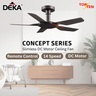 Deka Concept Series Concept 1 Ceiling Fan 56" 42" Concept 1 Baby 14 Speed Remote Slimless DC Motor Fan Kipas Siling