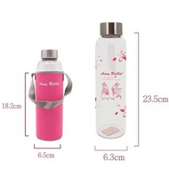 安妮兔 時尚玻璃瓶 550ML 二代 附保護提袋