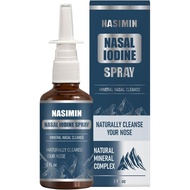 Iodine Nasal Spray | Nasal Iodine Spray for Humans | All-Natural Mineral Formula, Fine Mist Nasal Cl
