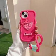 2025 New Cute Bow, Heart, Glitter, Star Pattern Macaron Color Silicone Phone Case Compatible With Ga