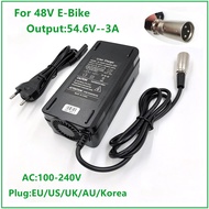 【Clearance】 54.6v3a Charger 54.6v 3a Electric Bike Lithium Charger For 48v Li-Ion Lithium Pack Xlr P