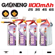 Gaoneng GNB 1100mAh 60C 2S 3S 4S 6S Lipo Battery with XT30 / XT60Plug GNB1100/60 Long‑Range & Freest