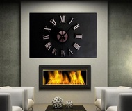Jam Dinding DIY Wall Clock Giant Angka Romawi Quartz Acrylic 30-50 cm Timbul Creative Design Interio