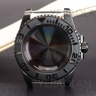 40mm Men'Sluxury Watch Case Black Ceramic Ring Sapphire Crystal Glass Watch Parts Submariner Gmt Wat