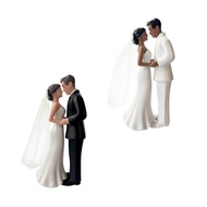 [mojotorw7] Bride Groom Figurine Wedding Cake Topper Realistic Accessories Fashion Keepsake