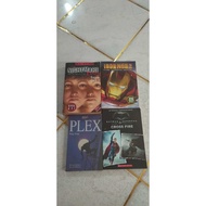 4 ENGLISH BOOKS BUNDLE - the nightmare (R.L.STINE)/batman v superman/iron man 2/ plex (Philip Gross)