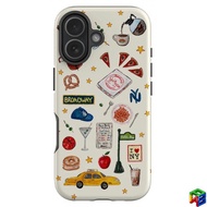 Urban Illustration iphone 16/15promax 15plus 16E 2-in-1 two-tier case 14/13Promax 12Pro/11promax 7/8