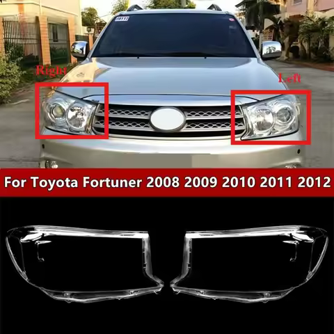 For Toyota Fortuner 2008 2009 2010 2011 2012 Car Accessories Headlight Cover Headlamp Shell Transpar
