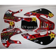 3M Stickers Decals Red Sticker Blue Green For Klx110 Kx65 02-08 Drz110 Graphics Kit Dirt Pit Bike Mo