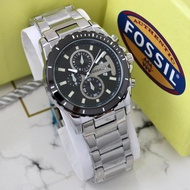 FOSSIL Jam Tangan Pria Rantai Stainless Steel Tanggal Aktif Bisnis Dan Fashion Model Jam Tangan Pria