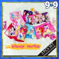 CY 3 PCS PACK KIDS Girls DISNEY CARTOON BOXER /Girl Underwear / 3 HELAI SELUAR DALAM BOXER Budak PER