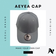 Q-015 AY import Plain Baseball Hardshape Grey Hat