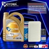 SUZUKI SWIFT 1.4 AIR FILTER + OIL FILTER + KOYOMA 10W40 SEMI SYNTHETIC ENGINE OIL