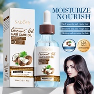 Hair Care Essential Oil SADOER Nourishing Coconut Oil Hair Care Essential Oil Moisturizing Nutritiou