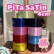 Ribbon satin size 4cm per meter | 4 cm satin RIBBON | Satin ribbon by the meter | Satin ribbon per m