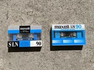 日本製 1984 maxell LN 90 S-LN 90 空白錄音帶 卡帶 90分鐘 已絕版 早期 少見