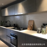 Custom-made by Beijing Manufacturer Modern Light Luxury Knoxbon Integrated Kitchen Cabinets Small Ap