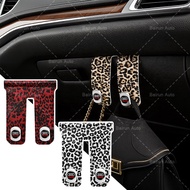 1/2pcs Car Passenger Hook Leopard Print Car Bag Hook for Audi A4 B8 A3 8P 8V S3 A5 A6 S6 C6 Q5 A8 R8