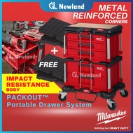 Milwaukee Packout Drawer Tool Box / Milwaukee Packout Portable Drawer System / 3 Drawer Tool Box (48-22-8443)