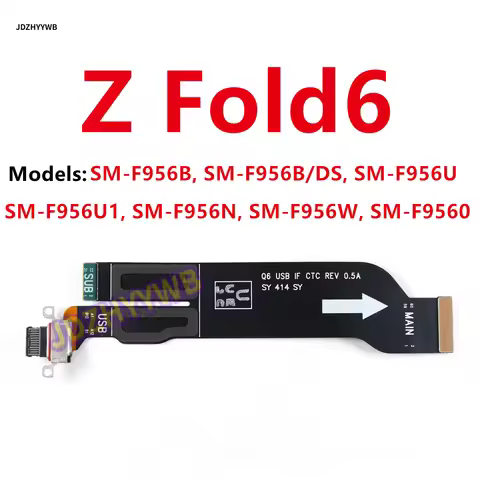 USB Charging Port Dock Charge Board Connector PCB Board Ribbon Flex Cable For Samsung Galaxy Z Fold6