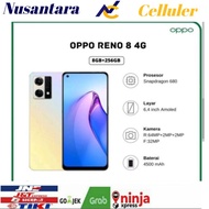 HP OPPO RENO 8 4G RAM 8/256 GB[Reno 8 4G ram 8/256 GB] garansi resmi