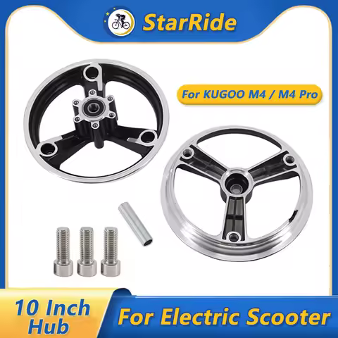 10 Inch Split Wheel Hub Rim for KUGOO M4 and M4 Pro 80/65-6 255x80 10X2 10X2.125 10X2.25 10X2.5 10X3