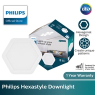 Philips Hexastyle Downlight | Hexagonal Downlight with Round Cutout, customize design (Hexa)